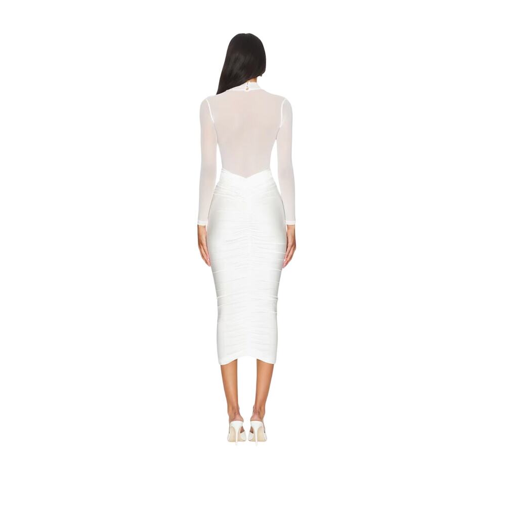 Seroya White Levina Dress, Revolve, Bride,‎ Engagement, Bachelorette, Size Large - Picture 2 of 13